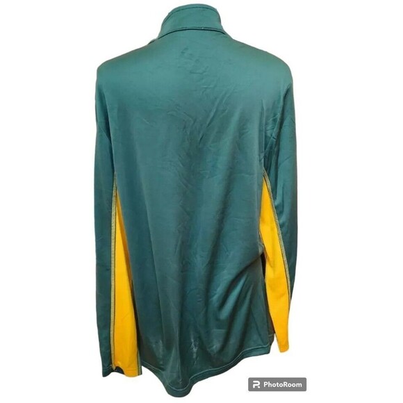 Green Bay Packers 1/4 Zip Poly Shirt Size Medium by Majestic - Picture 4 of 7